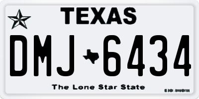TX license plate DMJ6434