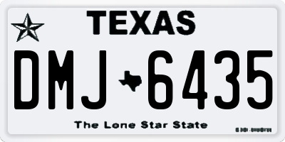 TX license plate DMJ6435