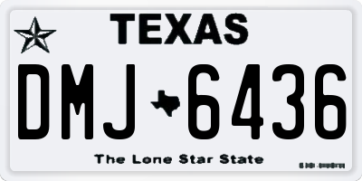 TX license plate DMJ6436
