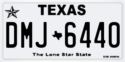 TX license plate DMJ6440