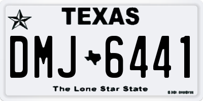 TX license plate DMJ6441