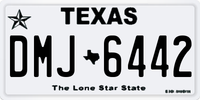 TX license plate DMJ6442