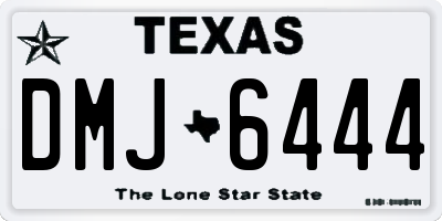 TX license plate DMJ6444