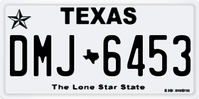 TX license plate DMJ6453