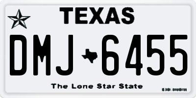 TX license plate DMJ6455