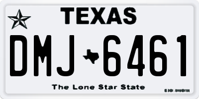 TX license plate DMJ6461