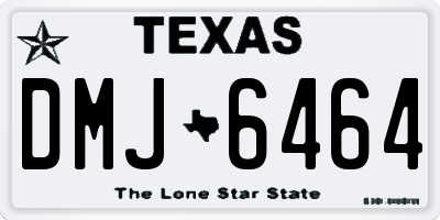 TX license plate DMJ6464