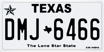 TX license plate DMJ6466