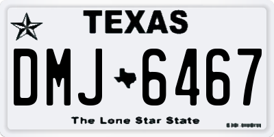 TX license plate DMJ6467