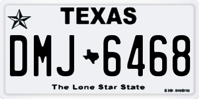 TX license plate DMJ6468