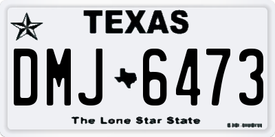 TX license plate DMJ6473