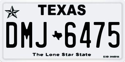TX license plate DMJ6475