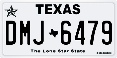 TX license plate DMJ6479