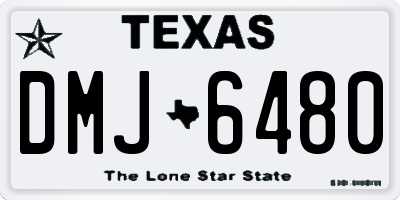 TX license plate DMJ6480