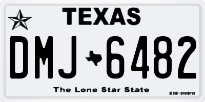 TX license plate DMJ6482