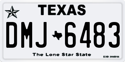TX license plate DMJ6483