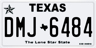 TX license plate DMJ6484