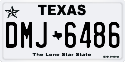 TX license plate DMJ6486