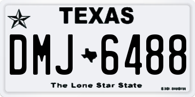 TX license plate DMJ6488