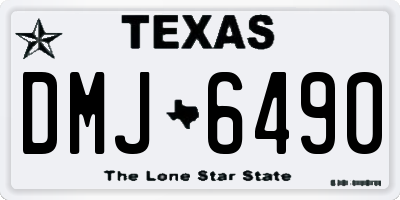 TX license plate DMJ6490