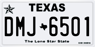 TX license plate DMJ6501