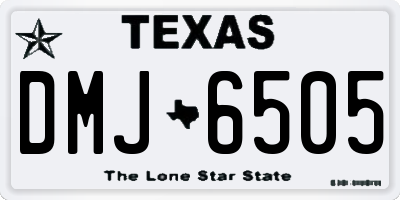 TX license plate DMJ6505