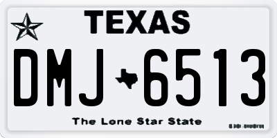 TX license plate DMJ6513