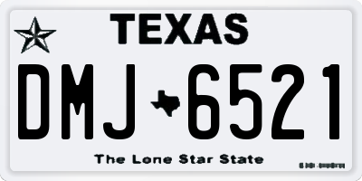 TX license plate DMJ6521