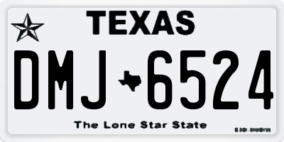 TX license plate DMJ6524