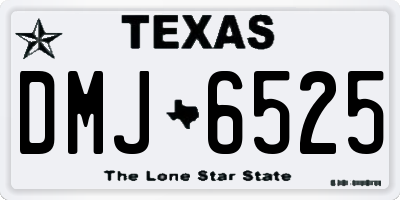 TX license plate DMJ6525