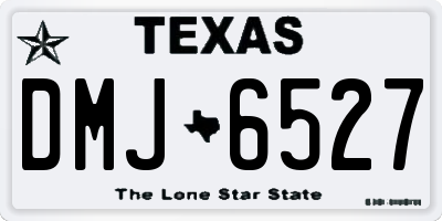 TX license plate DMJ6527