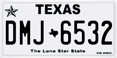 TX license plate DMJ6532