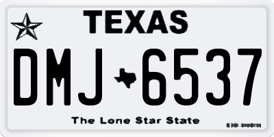 TX license plate DMJ6537