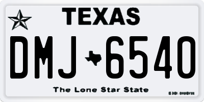 TX license plate DMJ6540