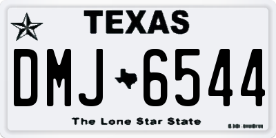 TX license plate DMJ6544