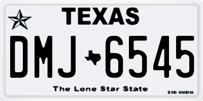 TX license plate DMJ6545