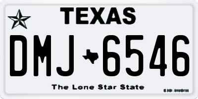 TX license plate DMJ6546