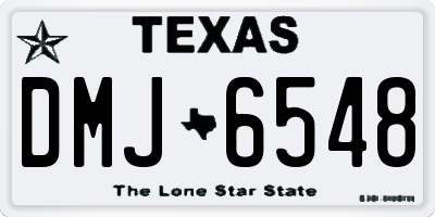 TX license plate DMJ6548