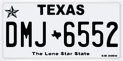 TX license plate DMJ6552