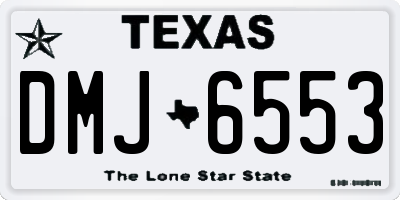 TX license plate DMJ6553