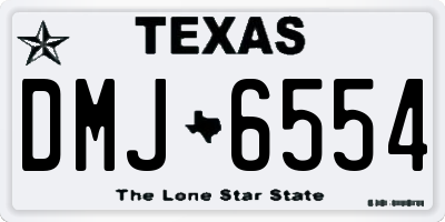 TX license plate DMJ6554