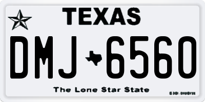 TX license plate DMJ6560