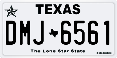 TX license plate DMJ6561