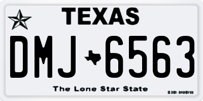 TX license plate DMJ6563
