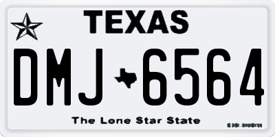TX license plate DMJ6564