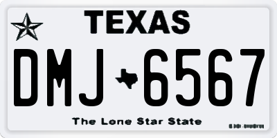 TX license plate DMJ6567