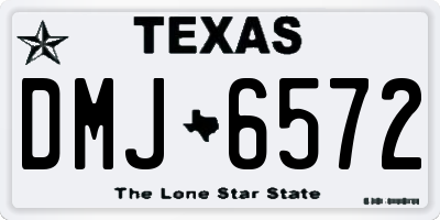TX license plate DMJ6572