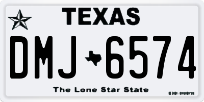TX license plate DMJ6574