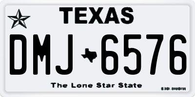 TX license plate DMJ6576