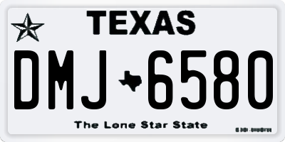 TX license plate DMJ6580